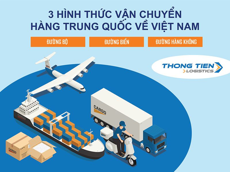 Các hình thức vận chuyển Trung Quốc – Việt Nam phổ biến Các hình thức vận chuyển Trung Quốc – Việt Nam phổ biến