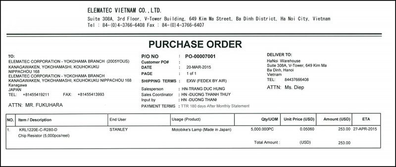 Po là gì? Những thông tin cần biết về Po (Purchase order)