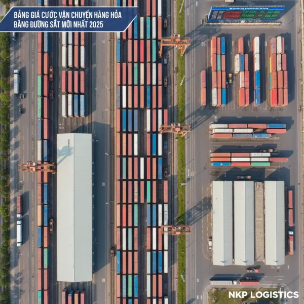 3. Trung tâm logistics đường sắt nhìn từ trên cao