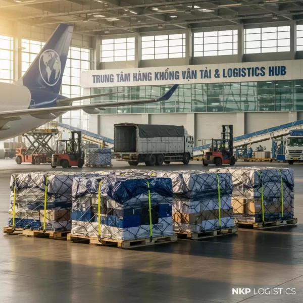 2. Pallet hàng hóa tại sân bay