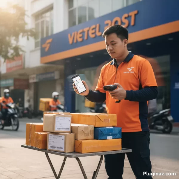 Shipper Viettel Post thao tác nhanh