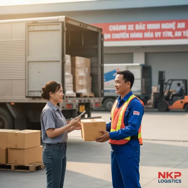 4. Tài xế bàn giao hàng hóa tận tay