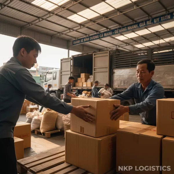 2. Bàn tay bốc xếp cẩn thận