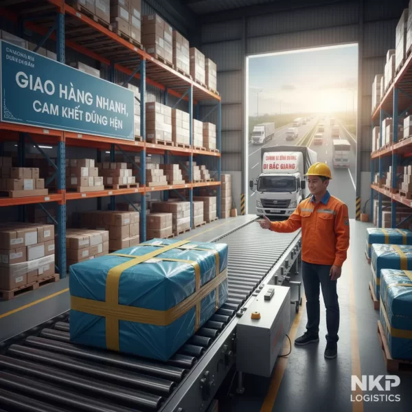 2. Gói hàng lướt trên đường