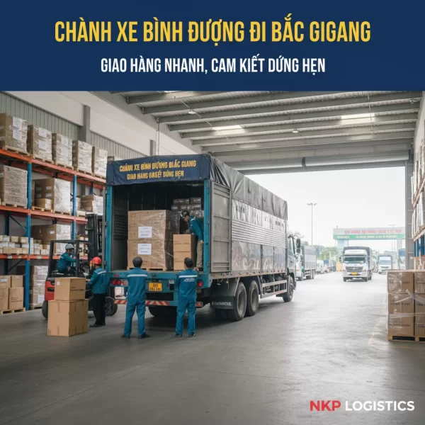 Dựa trên tiêu đề 'Chành Xe Bình Dương Đi Bắc Giang – Giao Hàng Nhanh, Cam Kết Đúng Hẹn', đây là 5 từ khóa ảnh độc đáo: