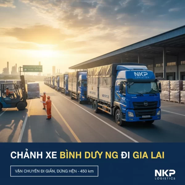 Dựa trên tiêu đề 'Chành xe Bình Dương đi Gia Lai – Vận chuyển hàng hóa an toàn, đúng hẹn', đây là 5 từ khóa ảnh độc đáo: