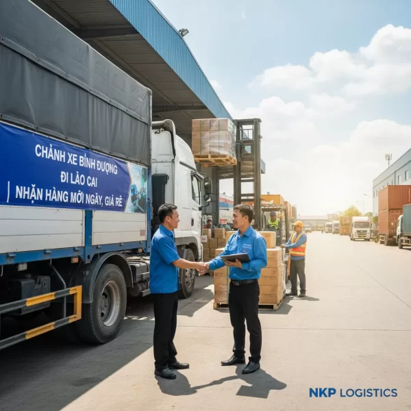 4. Tài xế nhận hàng tận xưởng