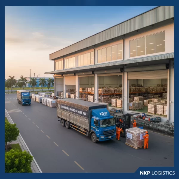 4. Kho hàng chành xe NKP tại Bình Dương