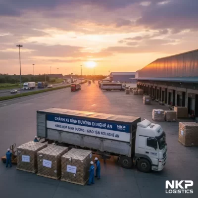 Dựa trên tiêu đề 'Chành Xe Bình Dương Đi Nghệ An Uy Tín – Nhận Giao Tận Nơi | NKP Logistics', đây là 5 từ khóa ảnh độc đáo: