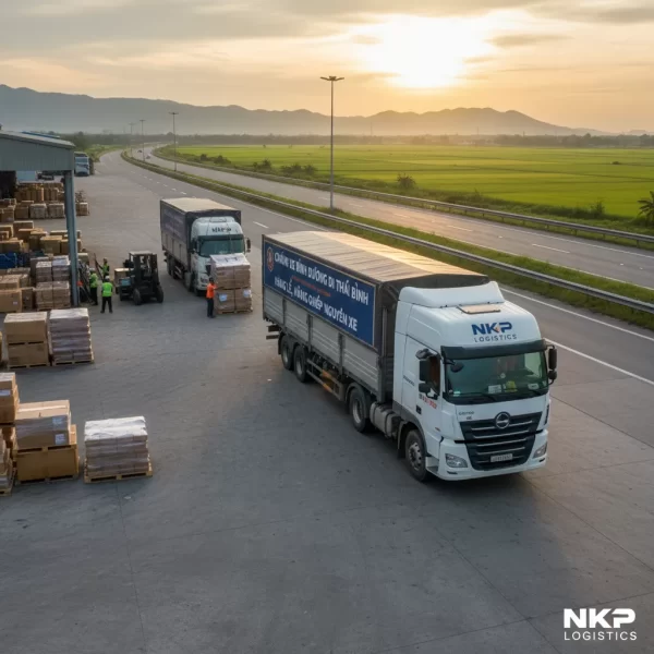 1. Hành trình xe tải Bình Dương - Thái Bình