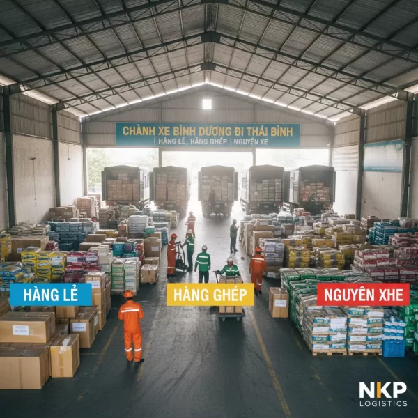 3. Phân loại hàng hóa tại chành xe