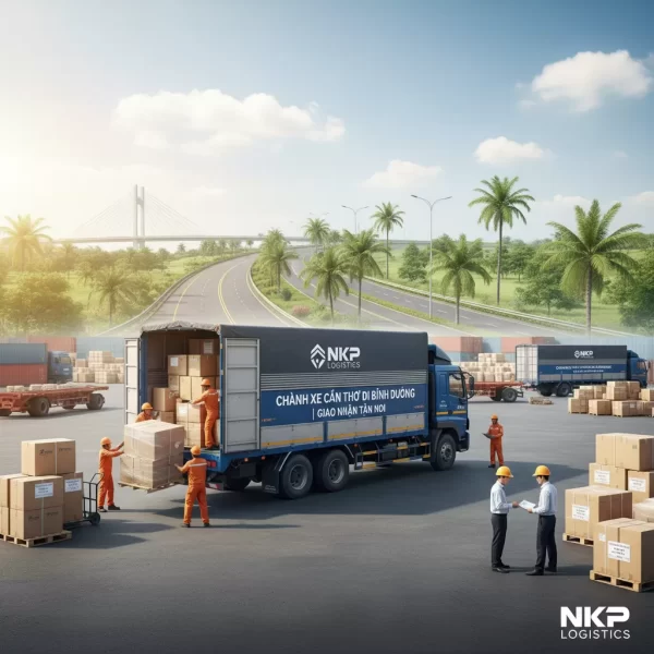 Dựa trên tiêu đề 'Chành Xe Cần Thơ Đi Bình Dương | Giao Nhận Tận Nơi', đây là 5 từ khóa ảnh độc đáo: