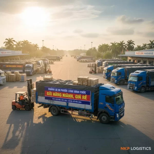 1.  Xe tải chở hàng đi Phước Long