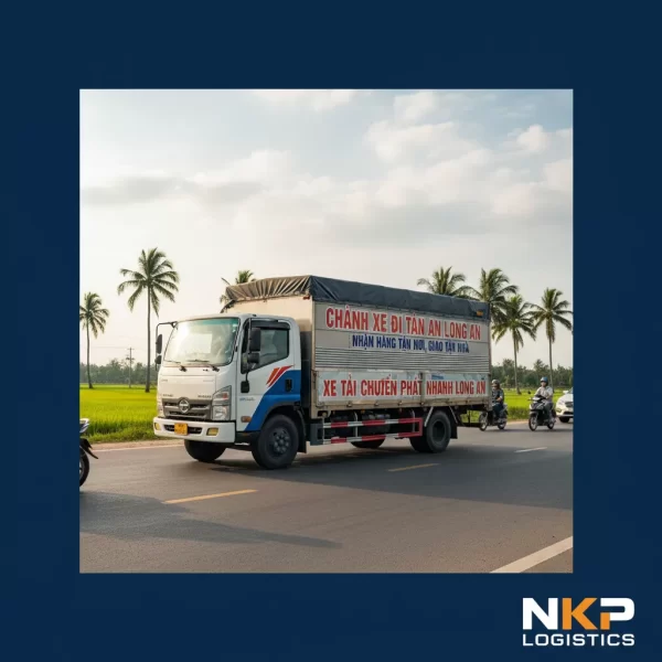 2. Xe tải chuyển phát nhanh Long An