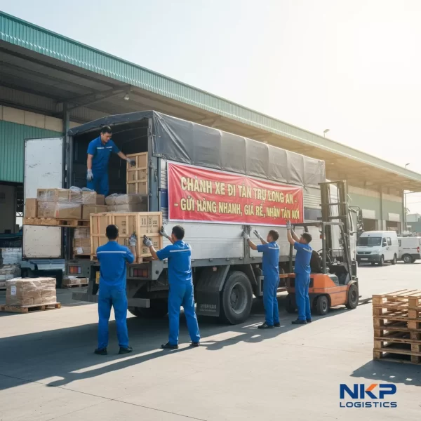 4. Nhân viên bốc xếp hàng lên xe chuyên nghiệp