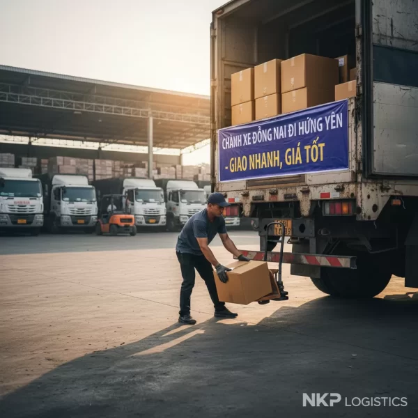 2. Bàn tay tài xế cẩn thận bốc dỡ hàng