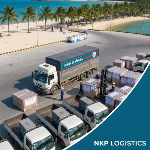 2. Hàng hóa cập bến đảo ngọc