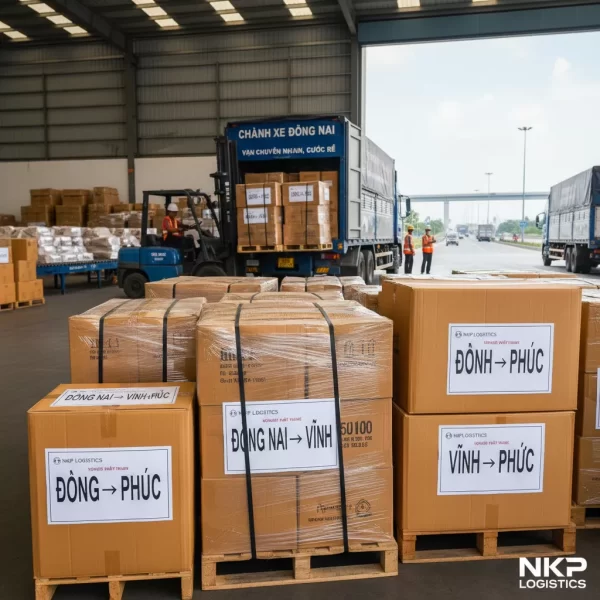 Kiện hàng Đồng Nai sẵn sàng đi Vĩnh Phúc