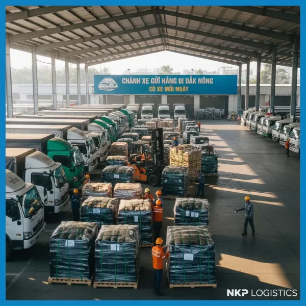 3. Tập kết hàng hóa tại chành xe Sài Gòn