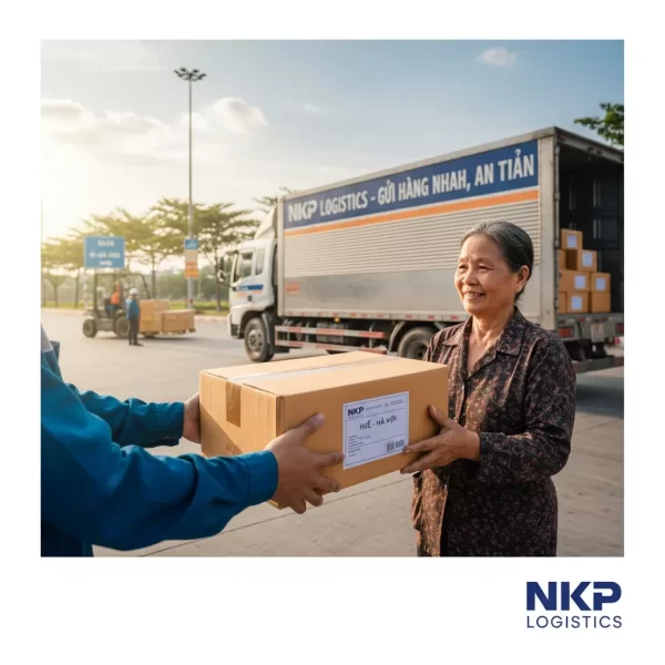 3.  Bàn tay trao kiện hàng