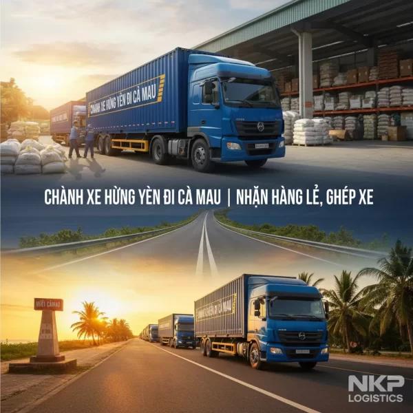 1. Hành trình xe tải nối liền Hưng Yên và mũi Cà Mau.