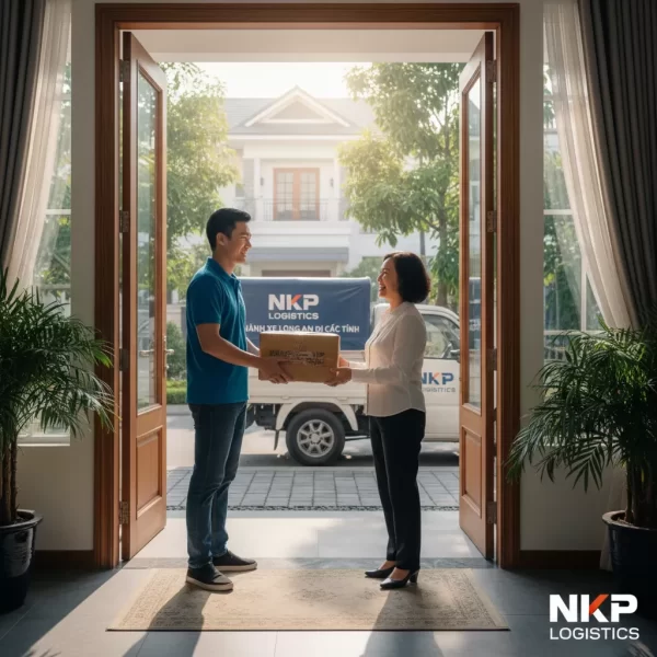 2. Bàn giao kiện hàng tận cửa