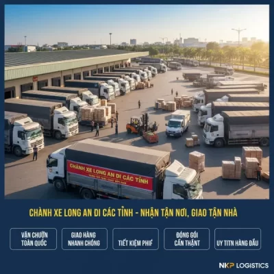 Dựa trên tiêu đề "Chành Xe Long An Đi Các Tỉnh – Nhận Tận Nơi, Giao Tận Nhà", đây là 5 từ khóa ảnh độc đáo: