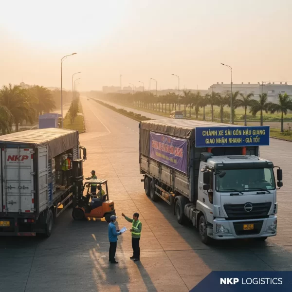 Hành trình xe tải Sài Gòn Hậu Giang