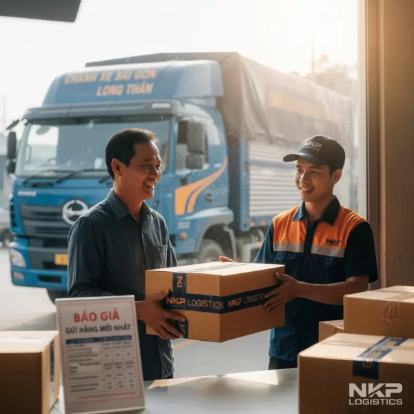 2. Nụ cười hài lòng của khách hàng khi bàn giao kiện hàng.