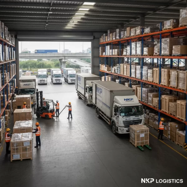 3. Kho hàng NKP Logistics hoạt động liên tục