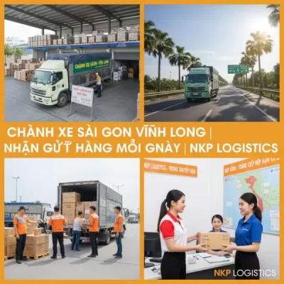 Dựa trên tiêu đề "Chành Xe Sài Gòn Vĩnh Long | Nhận Gửi Hàng Mỗi Ngày | NKP Logistics", đây là 4 từ khóa ảnh độc đáo: