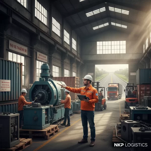 1.  Kỹ sư khảo sát hiện trường di dời nhà xưởng