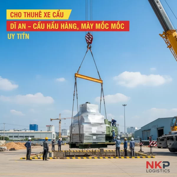 3. Cẩu thiết bị chính xác