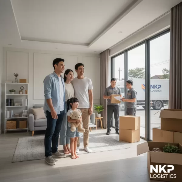 3. Gia đình an tâm nhà mới