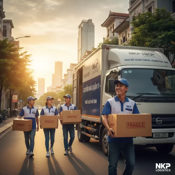 5. Nụ cười thân thiện của đội chuyển nhà