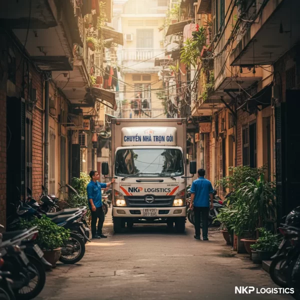 2. Xe tải vào hẻm nhỏ Quận 3