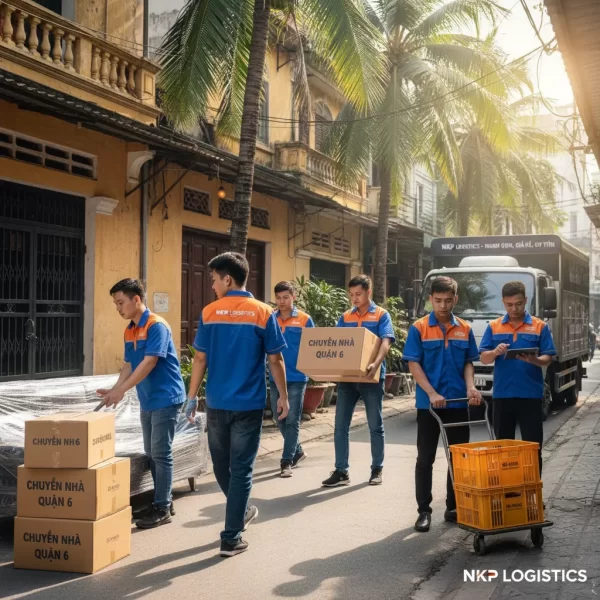 4. Đội ngũ mặc đồng phục làm việc nhịp nhàng, khoa học