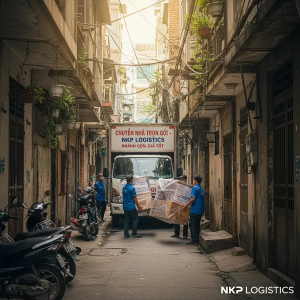 3. Xe tải chuyên dụng tại ngõ hẻm Tân Phú