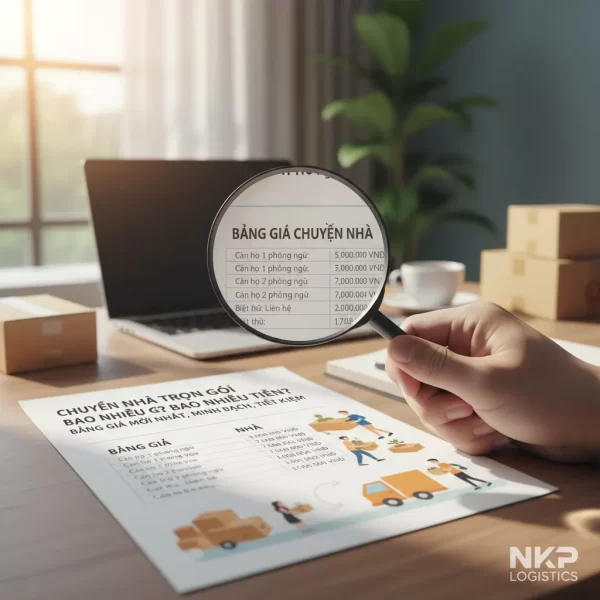 1. Bảng giá chuyển nhà qua kính lúp