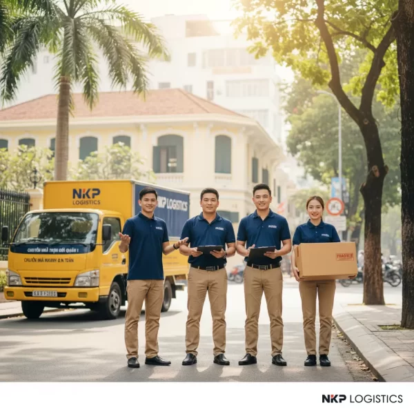 1. Đội ngũ chuyển nhà đồng phục gọn gàng