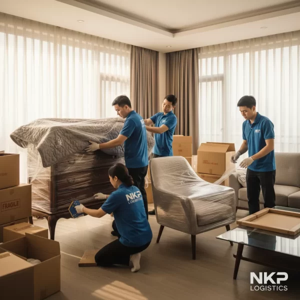 2. Bọc lót đồ nội thất cẩn thận