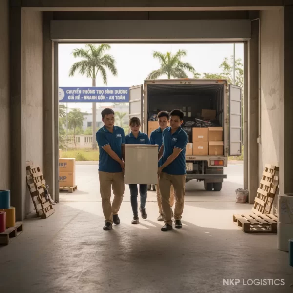 2.  Đội ngũ khiêng tủ lạnh mini