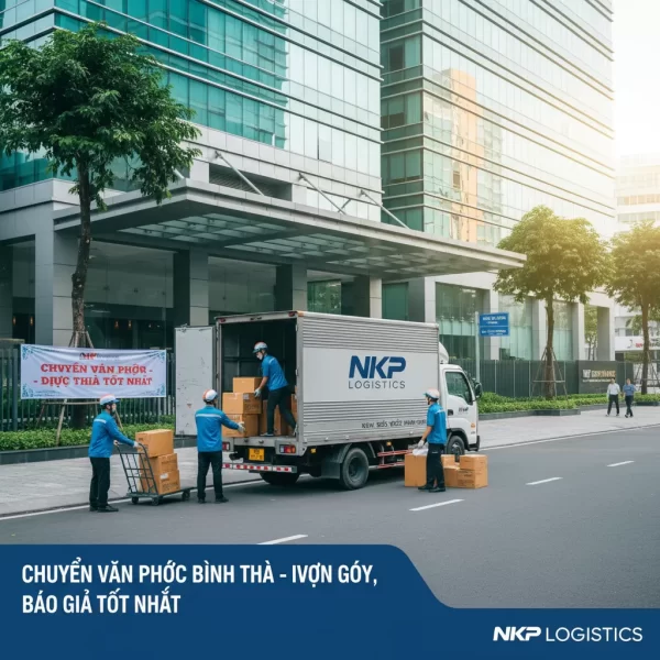 2. Xe tải chờ sẵn dưới tòa nhà văn phòng