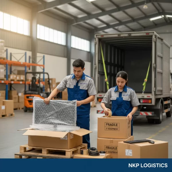 4. Đóng gói thiết bị IT cẩn thận