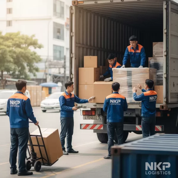 Đội ngũ khuân vác đồng phục