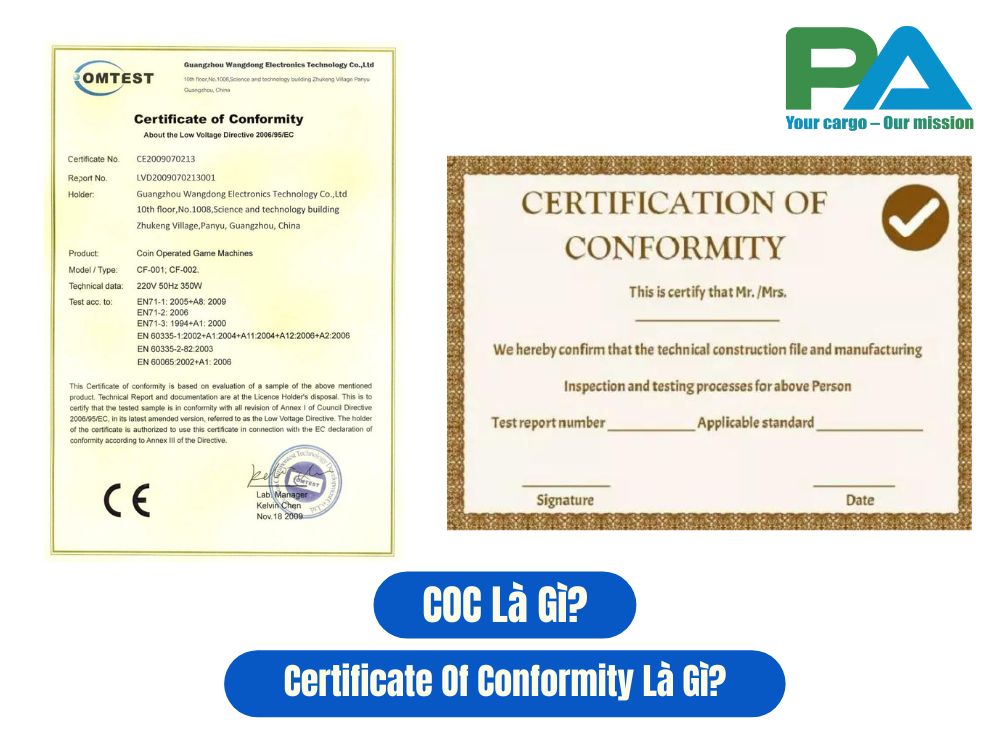 COC Là Gì? Certificate Of Conformity Là Gì? Chi Tiết Về COC