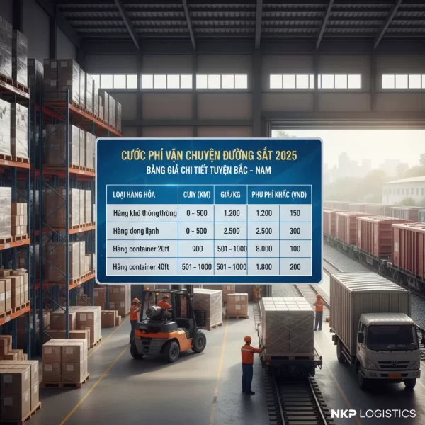 2. Infographic cước phí đường sắt 2025