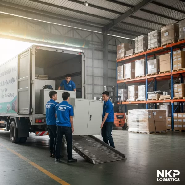 2. Đội ngũ khiêng tủ tài liệu