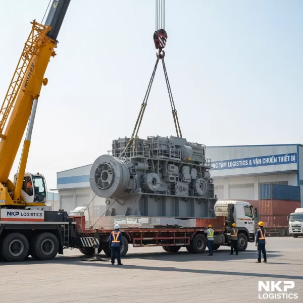 1. Cẩu hạ thiết bị hạng nặng