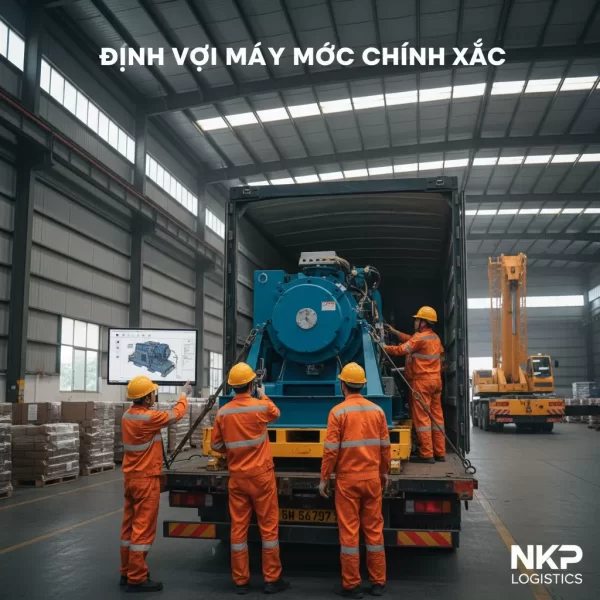 3. Định vị máy móc chính xác